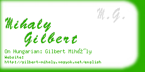 mihaly gilbert business card